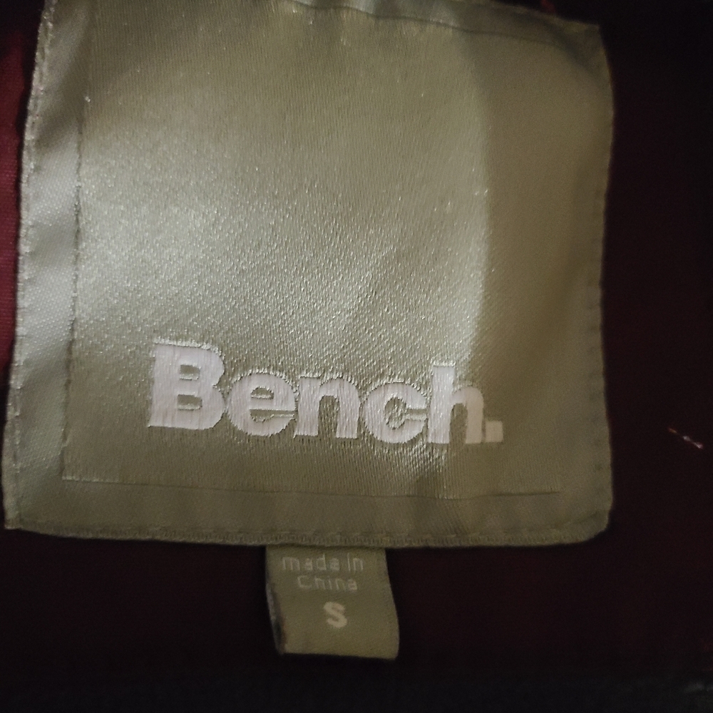 Bench Burgundy Ladies Sz S winter bomber jacket.